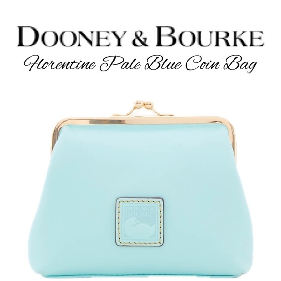 Dooney and Bourke DB Florentine Pale Blue Frame Coin Bag - Picture 1 of 12